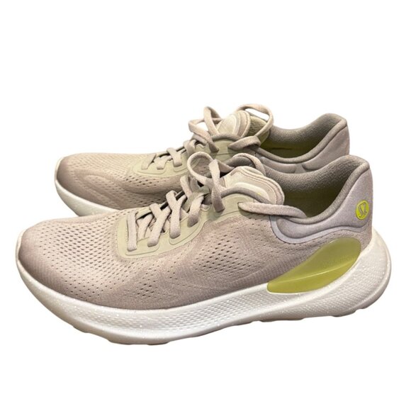 Lululemon Blissfeel Womens Running Shoes 8.5 Bone White Yellow Lightweight Breat - Picture 4 of 12
